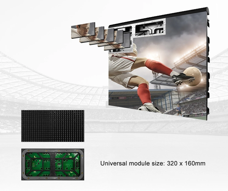 Legida Indoor Outdoor LED Stadium Screen P8 P10mm Sport Stadium LED Perimeter Display Football Scoreboard LED Video Wall